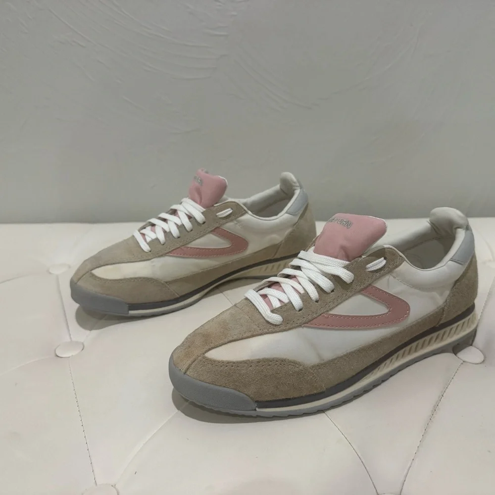 Women’s Beige and Pink Sneakers
